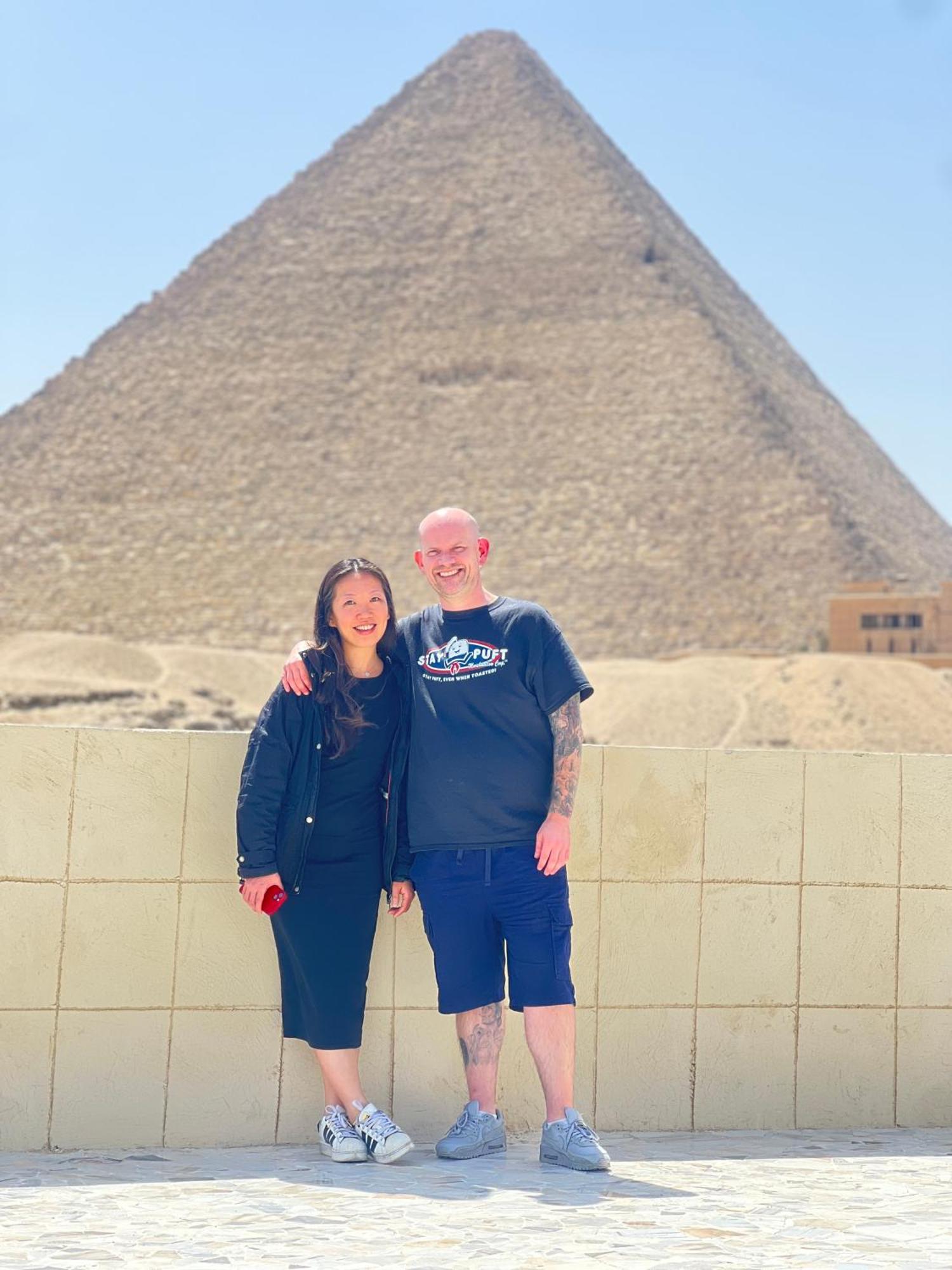 New Asia Pyramids View Kafret el-Gabal Buitenkant foto